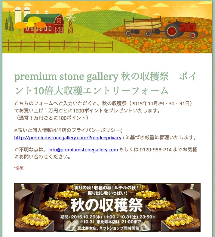 premium_stone_gallery_秋の収穫祭　ポイント10倍大収穫エントリーフォーム